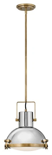 Hinkley Lighting 49067 Nautique 1 Light 13"W Pendant - Brass - Picture 4 of 5