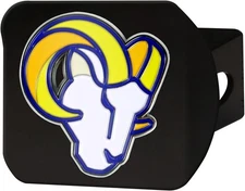 Nfl Los Angeles Rams Trailer Hitch Cover 3D Chrome Team Logo Heavy Duty