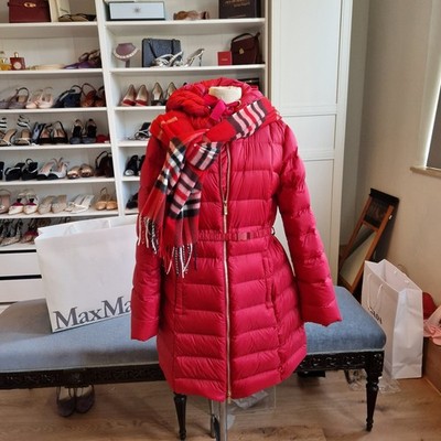 Penny black, Max Mara, Steppmantel, Daunenmantel, dunkleres Rot