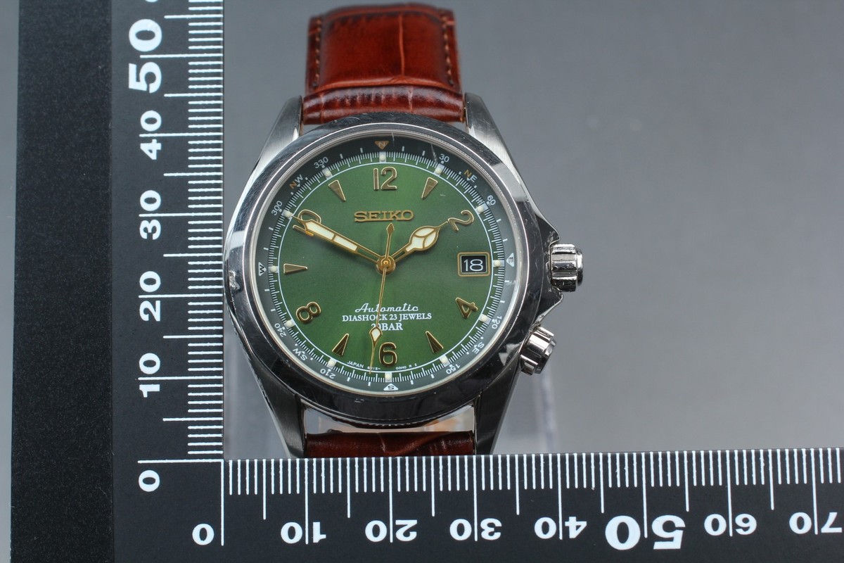 Exc+5] SEIKO Alpinist 6R15-00E0 SARB017 Green Automatic Men's