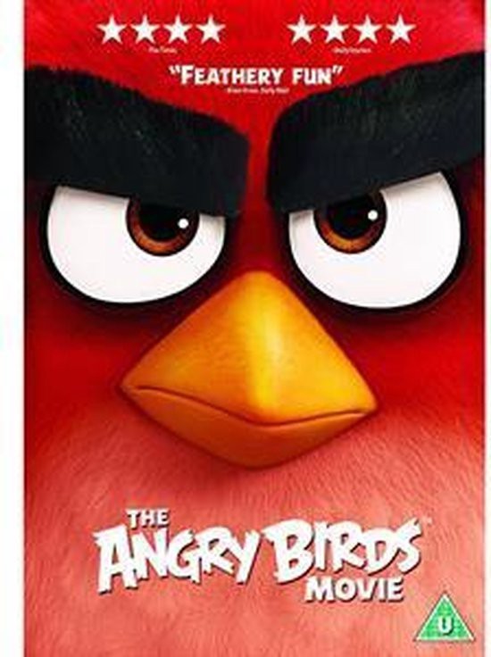 THE ANGRY BIRDS MOVIE VIRTUALLY SCRATCH FREE CONDITION + STICK ON EYEBROWS #250