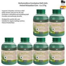 Herbamedicus Eucalyptus Bath Salts Herbal Relaxation Care 6x575g