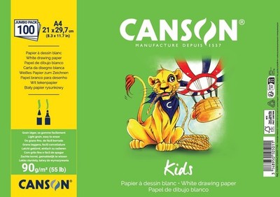 CANSON Zeichenpapier Kids DIN A4 90 g/qm 100 Blatt