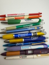 Collection Various RX Pharma Drug Rep Promotional Pen Lot of 11 Tested Working