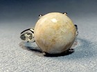 Natural Silicified Coral Fossil Flower Agate Ring/ Adjustable — photo 2