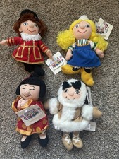 Disney It's a Small World Plush Dolls Set of 4 Small