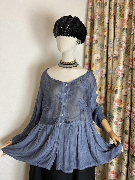 Women Ballin Shirt Grey Viscose 42 / XL / 50