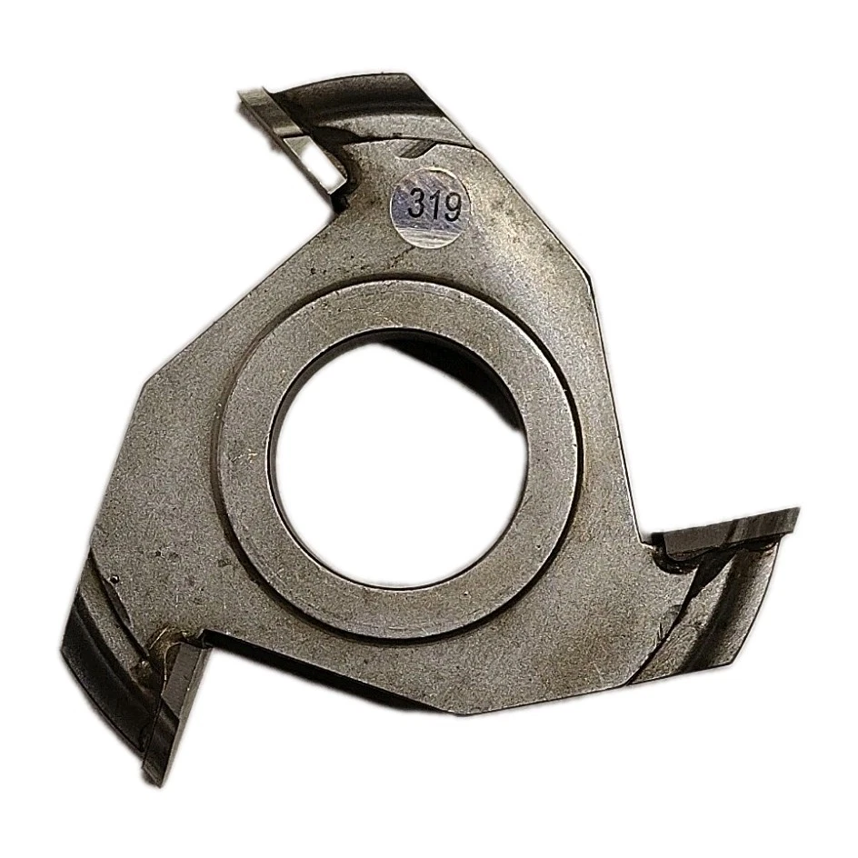 Raised Shaper 3-Wing Cutter Molder 1/2 Height, 3/4 Radius, 3-3/4 Dia, 1-1/4 Bore - Image 2 of 4