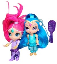 Shimmer and Shine Poseable Doll Lot Mattel Nickelodeon 6 Bendable