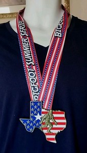 Texas Big Foot Summer Series Sasquatch Marathon Medal