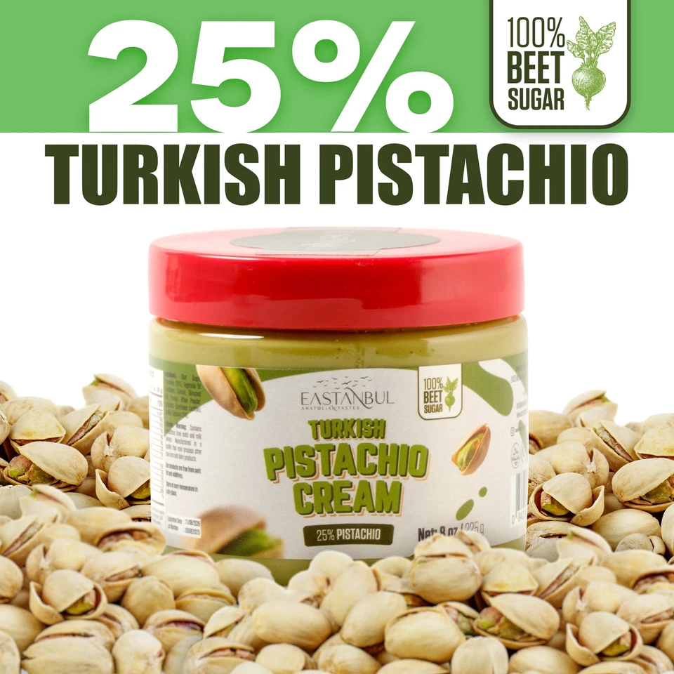 Фисташковый крем Eastanbul, 8 унций, фисташковое масло, турецкий фисташковый крем - Изображение 3 из 4