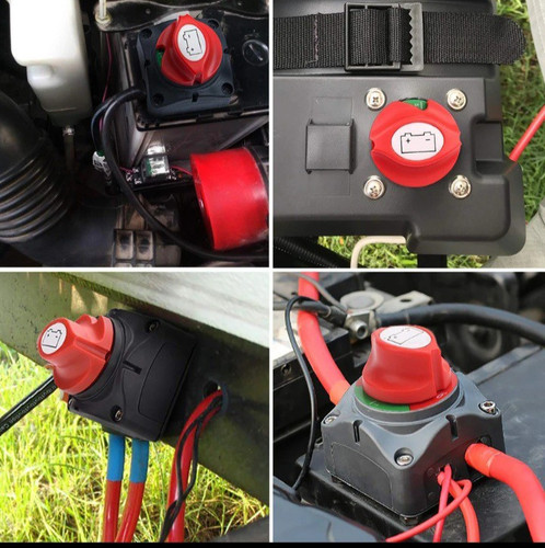 Staccabatteria interruttore Stacca Batteria Furgone Camper Auto morsetti 12v 24v - Foto 2 di 3