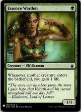 MTG Magic The Gathering Essence Warden The List Played See Scan 