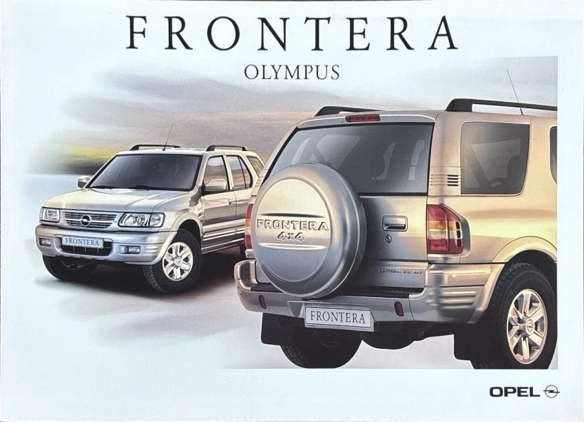 Opel Frontera OLYMPUS Prospekt Brochure Depliant 08/2001 - Bild 1 von 1