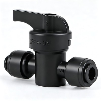 ''10 PushFit 1/4'' Drip Irrigation Shut Off Valves for LeakFree Garden System''