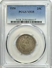 1856 Seated Liberty Quarter - PCGS VF25 - 25C Better Date Silver Type Coin