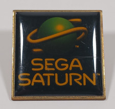 Vintage Sega Saturn Video Game Console Advertising Promo Logo Lapel Pin