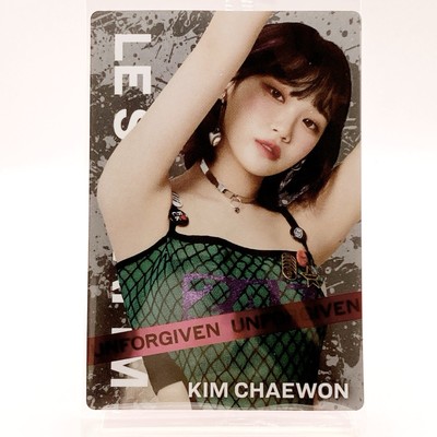 LE SSERAFIM Kim Chaewon Foil Stamped Wafer Card N-06 Bandai Japan