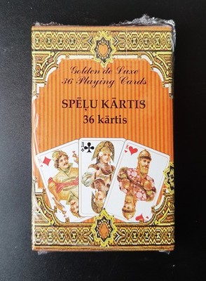 Golden de Luxe  Russian Style  Spielkarten  Piatnik (Austria) 36 Karten