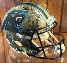 Steve Smith Sr. Signed Carolina Panthers Speed Full Size Camo NFL Helmet