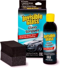 Invisible Glass 91411 Glass Stripper Hard Water Spot Remover Kit - 4 Fl Oz