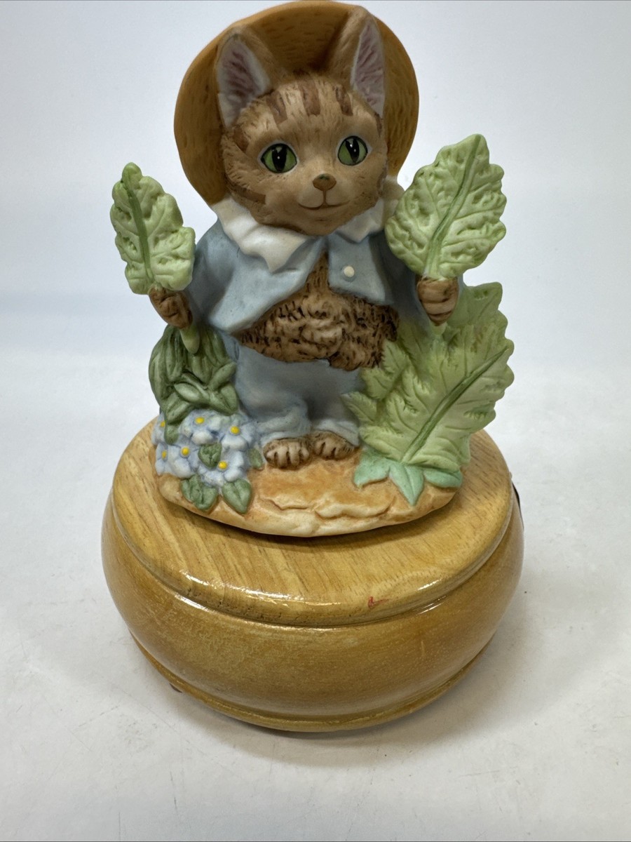 s*o様 Beatrix potter antique objects 1977 Beatrix Potter Music Box The Tale of Tom Kitten Schmid Happy