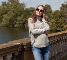 Seraphine Jumper Knit Maternity Nursing Cape Style Fit Most Size