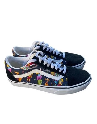 VANS X The Simpsons Custom Old Skool Merry Christmas Men's 7.5