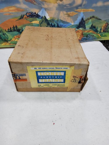 LIONEL 182 REMOTE CONTROL MAGNETIC CRANE ORIGINAL BOX ONLY