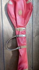 Trussardi Retro Rosso Donna Club Case Golf Bag Borsa da Trasporto Range Bag G...