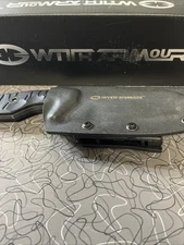 WithArmour Mammoth Fixed Knife 5" Full Tang 440C Steel Blade Black G10 Handle