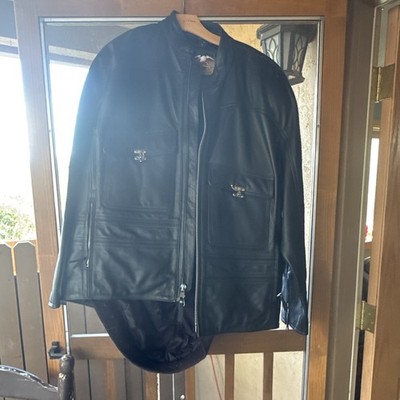 Original Harley Davidson Black Full Leather w. Liner. Size XXXL. New was $495!