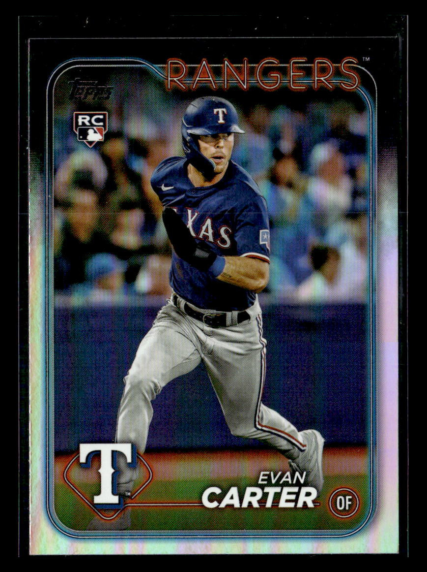 2024 Topps #280 Evan Carter Rainbow Foil
