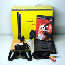 Sony PlayStation 2 Slim Black Console Boxed With Controller Memory Card & Game