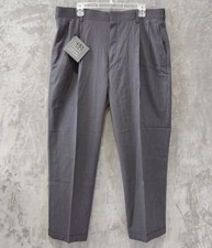 NEW Jos A Bank Traveler's Coll. 100% Wool Cuffed Pleated Pants Men's 38x30 Grey