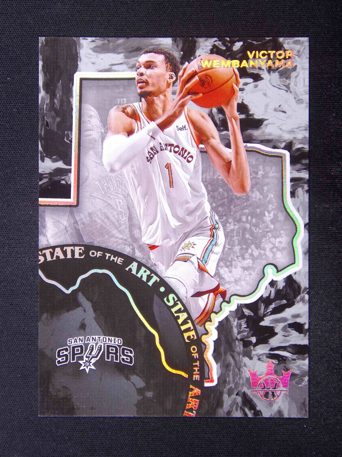 2024-25 Panini Court Kings Victor Wembanyama #7 State Of The Art SSP