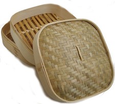 Bambus Reiskocher Dampfgarer Steamer Slow Gyoza Dämpfer Dimsum Bambusdämpfer