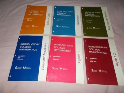 Introductory College Mathematics Books Geometric Measures Algebra 1-2 Sets Logic