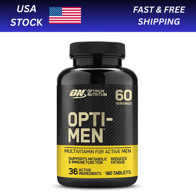 Optimum Nutrition Opti-Men Multi Vitamin - Premium Vitamins & Minerals 180 Caps