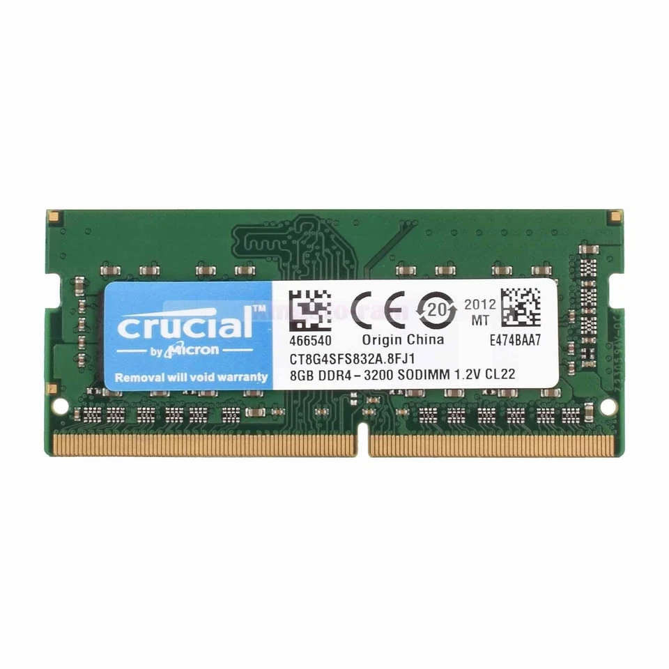 Crucial 8GB 16GB DDR4 2133 2400 2666 3200 MHz SO-DIMM 260-Pin RAM für Laptop Neu - Bild 2 von 4