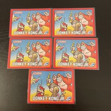 COMPLETE Set Of 5 Nintendo Donkey Kong Jr. e-Reader Series 1 Cards NM