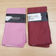 ALFANI Mens Pocket Square Maroon Pink Textured Lot of 2
