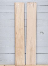 Straight Edge Beech Timber x 2 - 1165mm x 175mm x 31mm - BE55