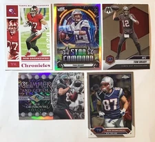 TOM BRADY GRONK TOPPS CHROME COSMIC RESURGENCE INSERT REFRACTOR🌈 GOAT LOT(5)