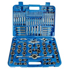 110 PIECE 4-3/4" M6-18 HIGH SPEED STEEL TAP DIE SET 1011-0110