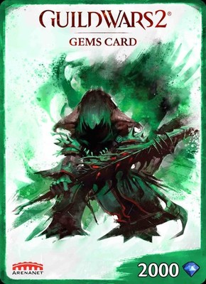 Guild Wars 2 - 2000 Gems Card Code Email Key