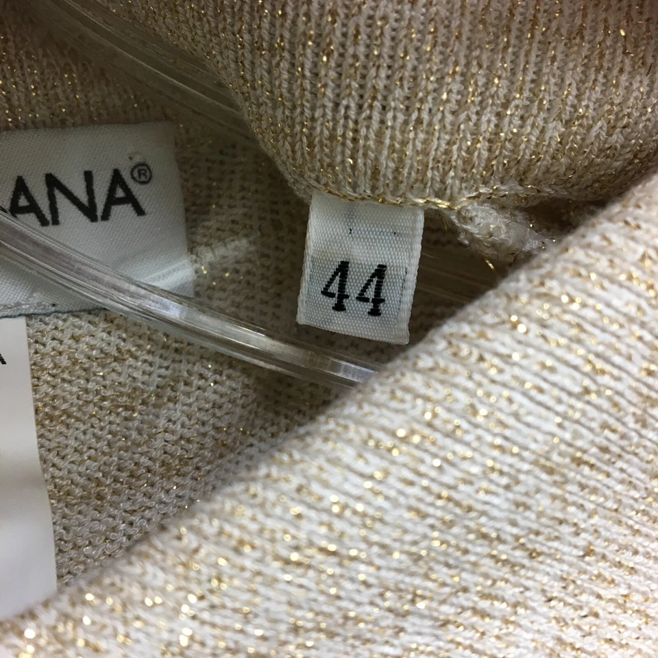 Camisa Polo Dolce Gabbana 44 Pequeña Beige Brezo Manga Corta Pullover Mujer S Foto 4 de 4