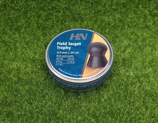 H&N Field Target Trophy .20 11.42gr Domed 250ct Airgun Pellet Tin - 92105000004