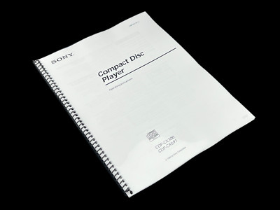 Sony CDP-CX300 CDP-CX691 CD Player Owners Manual Instructions