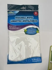 NEW Scrub Buddies Reusable Heavy Duty Wipes Outlast Paper Towels 4 Wipes/Pack